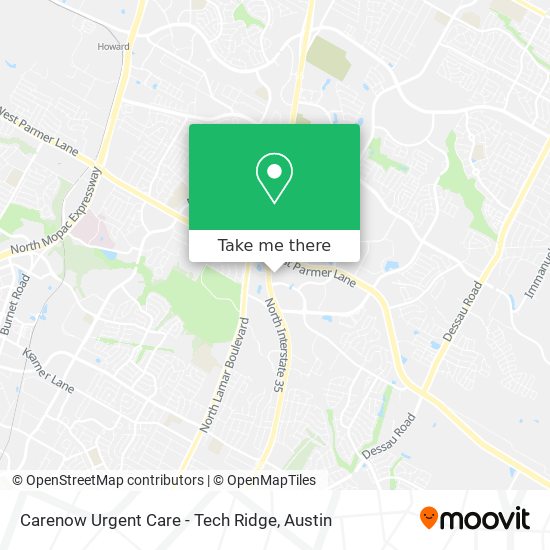 Carenow Urgent Care - Tech Ridge map