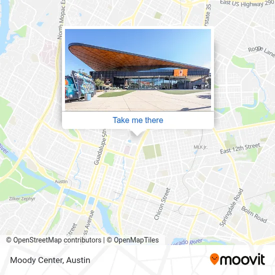 Moody Center map