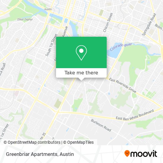 Mapa de Greenbriar Apartments