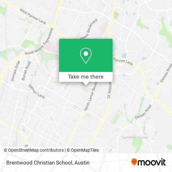 Brentwood Christian School map