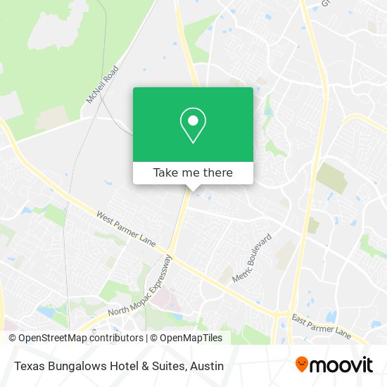 Mapa de Texas Bungalows Hotel & Suites