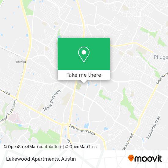 Mapa de Lakewood Apartments