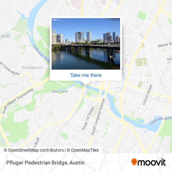 Pfluger Pedestrian Bridge map