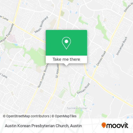 Austin Korean Presbyterian Church map