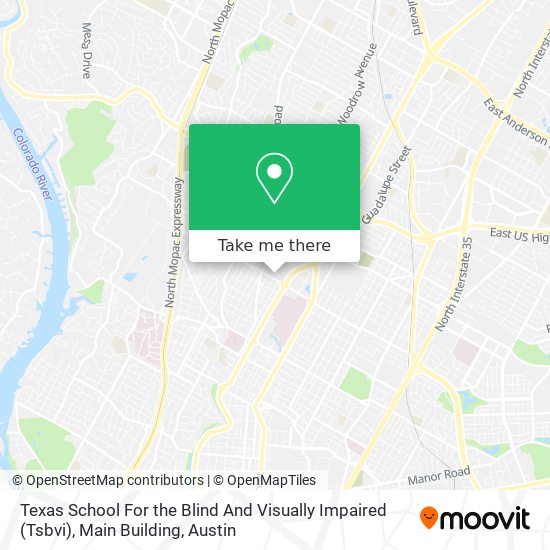 Texas School For the Blind And Visually Impaired (Tsbvi), Main Building map