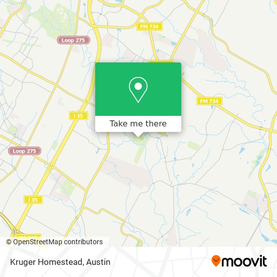 Mapa de Kruger Homestead