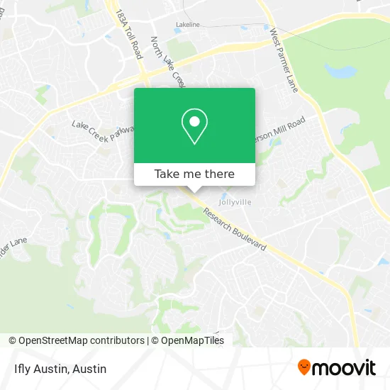 Ifly Austin map