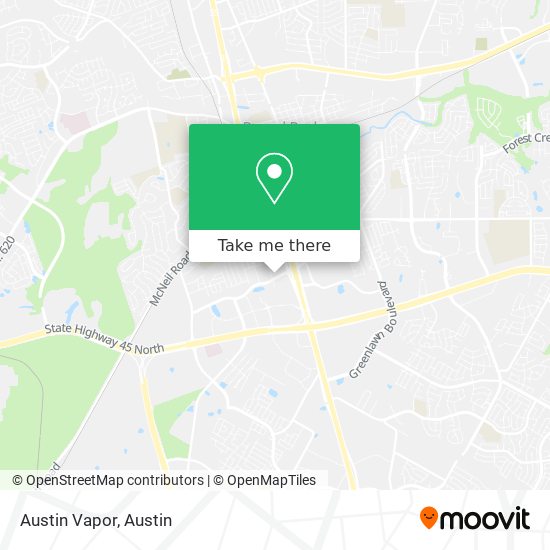 Mapa de Austin Vapor