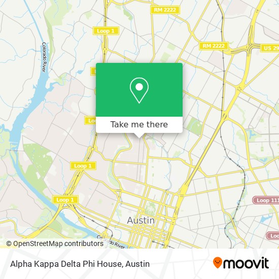 Mapa de Alpha Kappa Delta Phi House