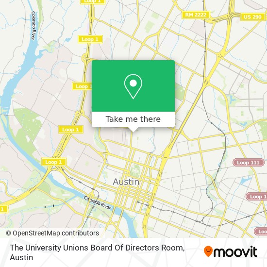 The University Unions Board Of Directors Room map