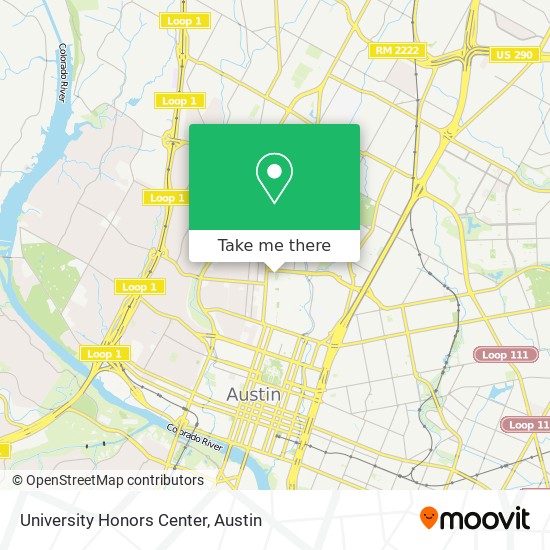 University Honors Center map