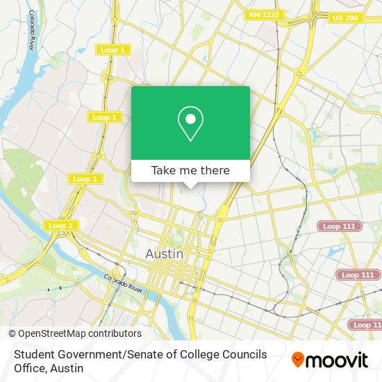 Student Government / Senate of College Councils Office map