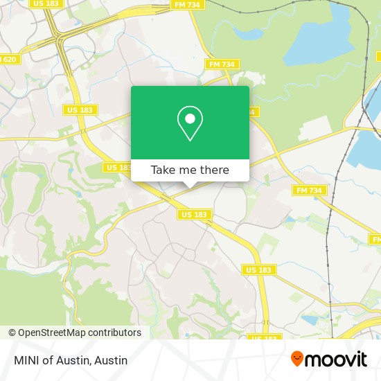 MINI of Austin map