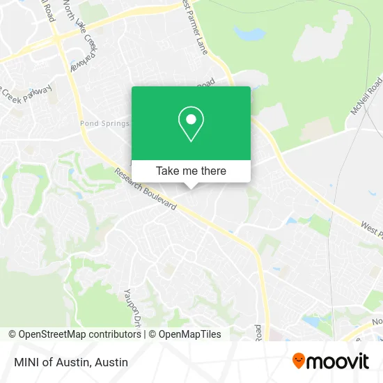 MINI of Austin map