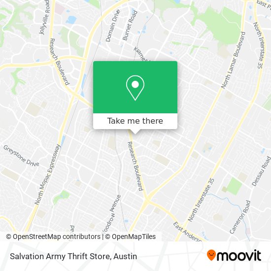 Salvation Army Thrift Store map