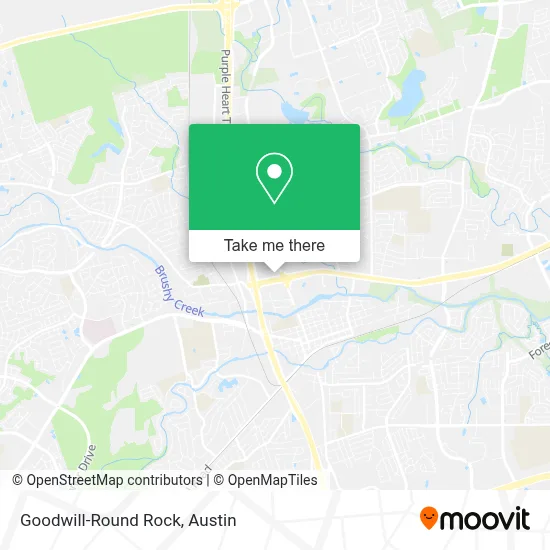 Goodwill-Round Rock map