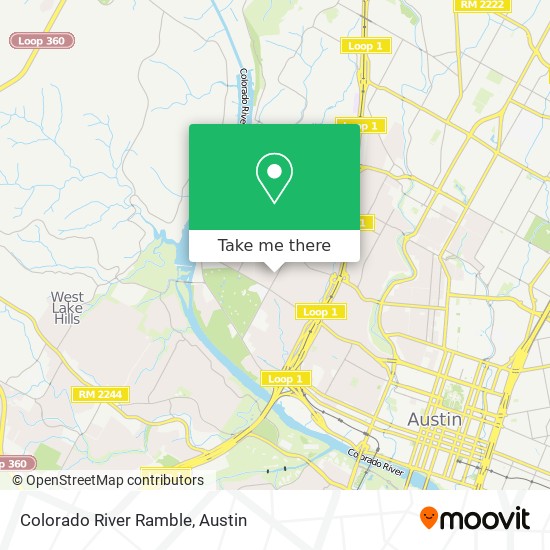 Mapa de Colorado River Ramble