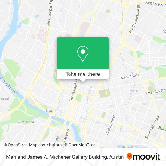 Mapa de Mari and James A. Michener Gallery Building