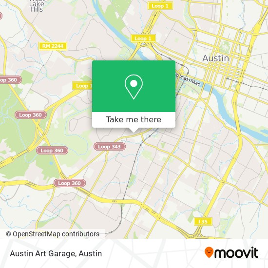 Austin Art Garage map