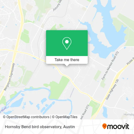 Hornsby Bend bird observatory map