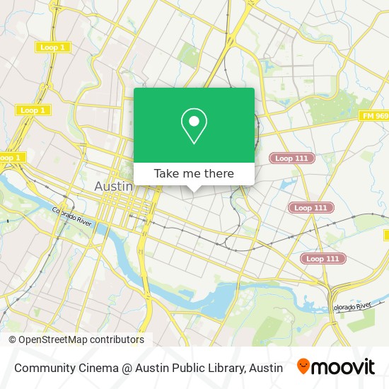 Community Cinema @ Austin Public Library map