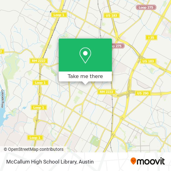 McCallum High School Library map