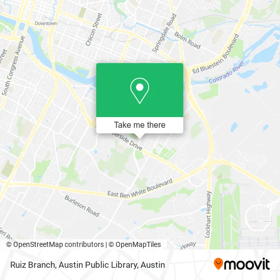 Ruiz Branch, Austin Public Library map