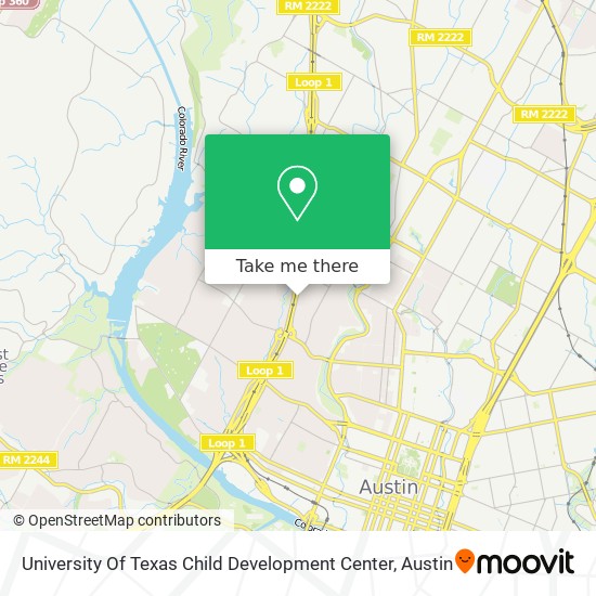 Mapa de University Of Texas Child Development Center