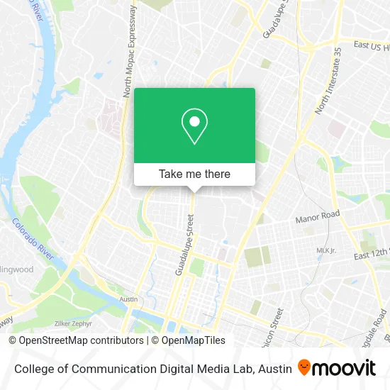 College of Communication Digital Media Lab map