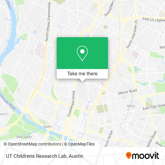 UT Childrens Research Lab map