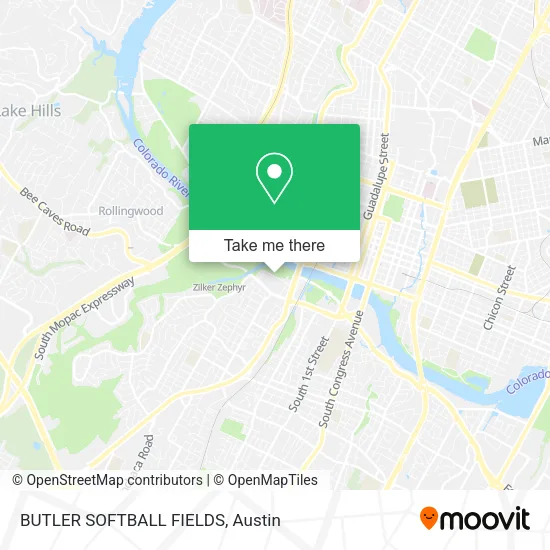 BUTLER SOFTBALL FIELDS map