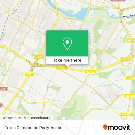 Texas Democratic Party map