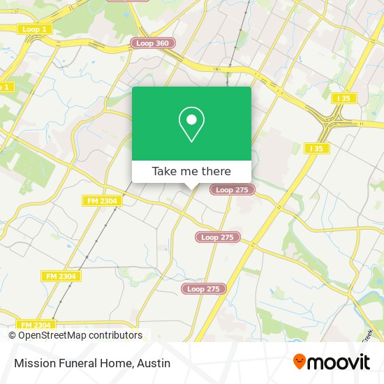 Mission Funeral Home map