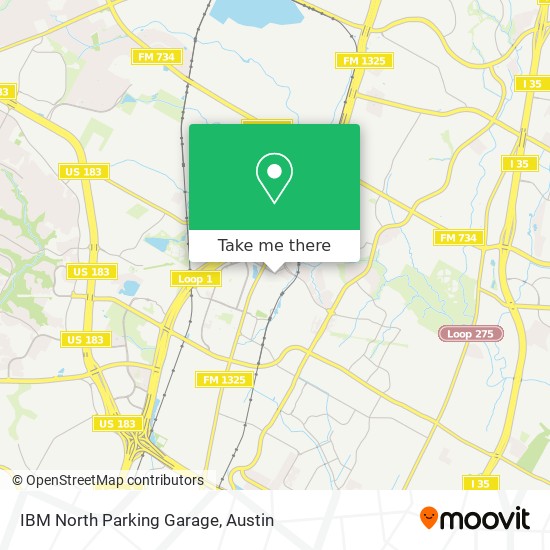 IBM North Parking Garage map