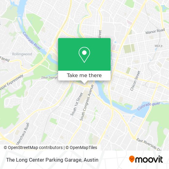 Mapa de The Long Center Parking Garage