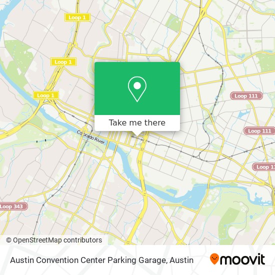 Mapa de Austin Convention Center Parking Garage