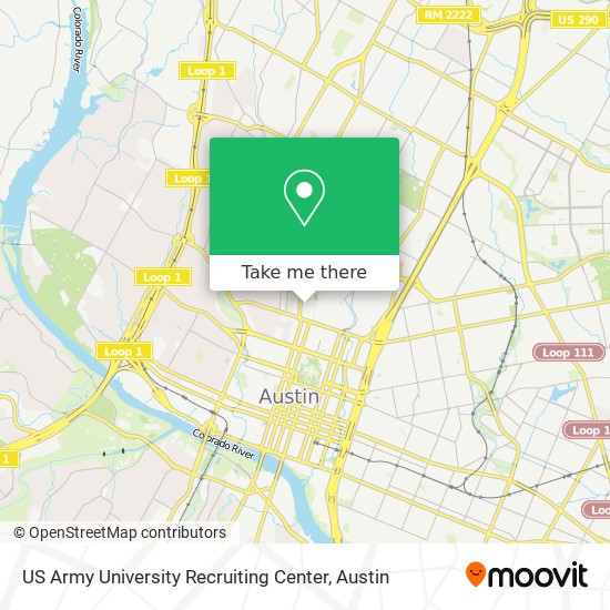 US Army University Recruiting Center map