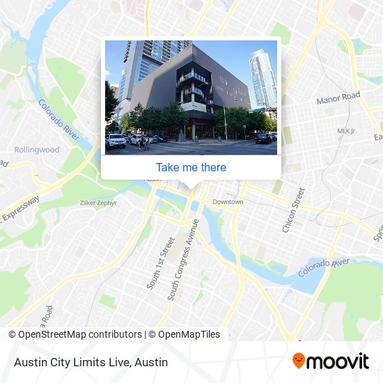 Mapa de Austin City Limits Live