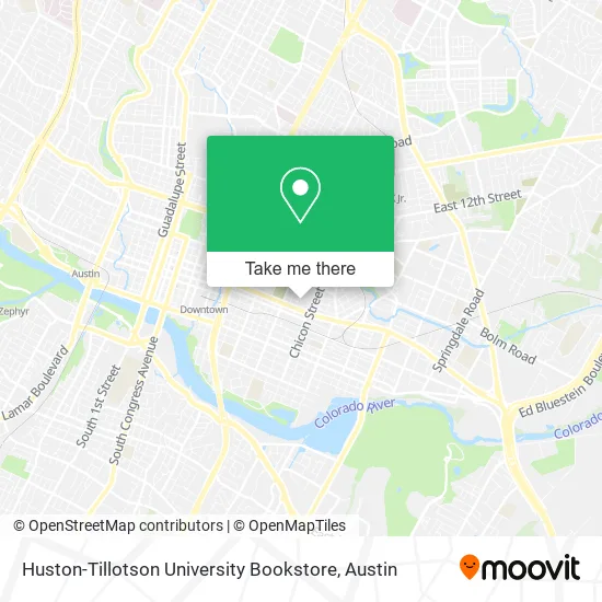 Huston-Tillotson University Bookstore map