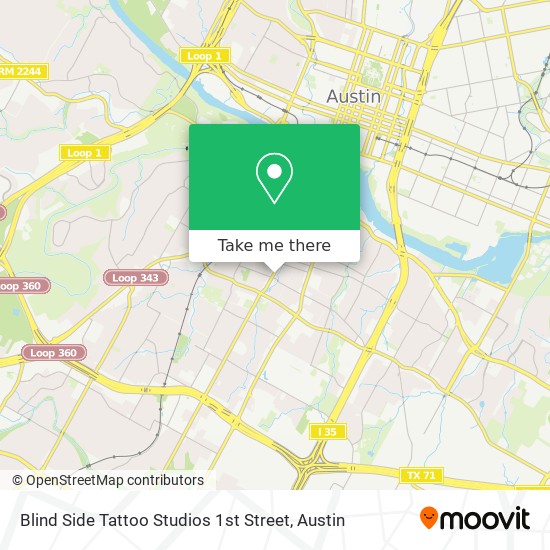 Mapa de Blind Side Tattoo Studios 1st Street
