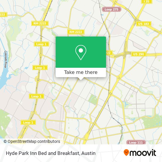 Mapa de Hyde Park Inn Bed and Breakfast