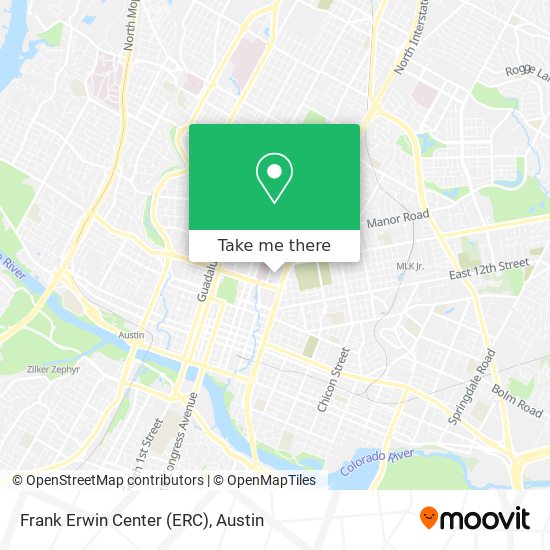 Frank Erwin Center (ERC) map