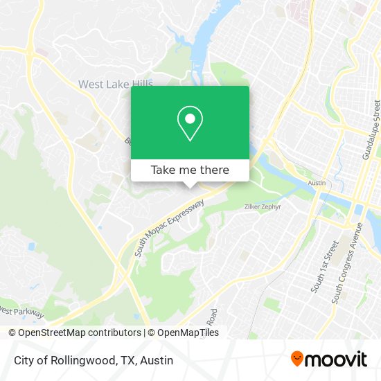 Mapa de City of Rollingwood, TX