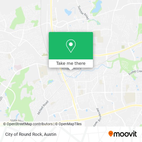 Mapa de City of Round Rock