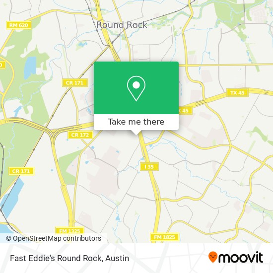 Mapa de Fast Eddie's Round Rock