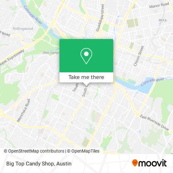 Big Top Candy Shop map