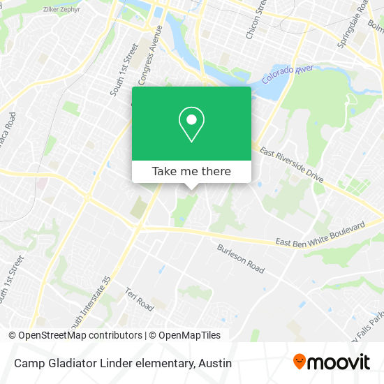 Mapa de Camp Gladiator Linder elementary