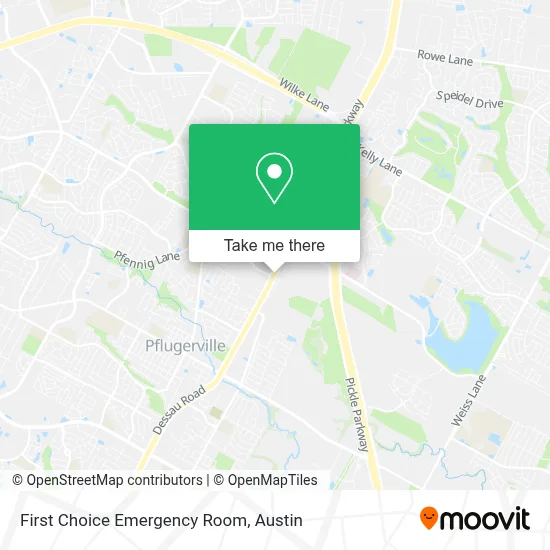 First Choice Emergency Room map