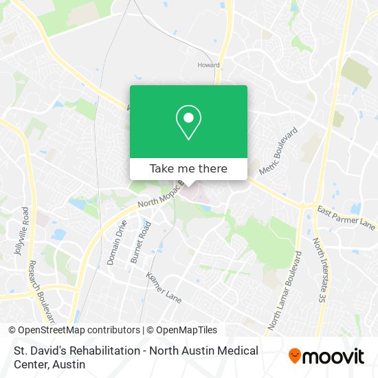 St. David's Rehabilitation - North Austin Medical Center map