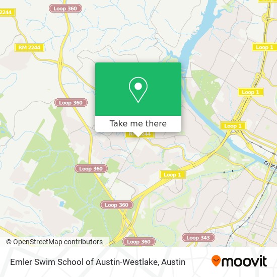 Mapa de Emler Swim School of Austin-Westlake